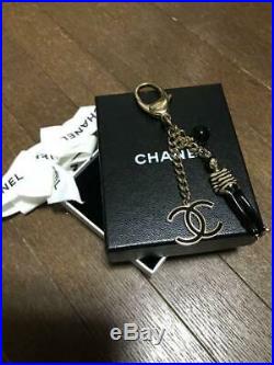 Chanel Bag charm Key Chain Coco Mark m59976591980 Black/Silver Pre-owned Japan