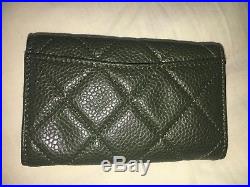 Chanel Caviar Quilted 6 Key Holder Case Green Never Used Authentic