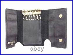 Chanel Key case Key holder Black leather Woman unisex Authentic Used T8601