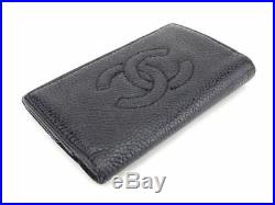 Chanel Key case Key holder COCO Black leather Woman unisex Authentic Used T8532