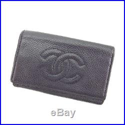 Chanel Key holder Key case COCO Black Woman Authentic Used Y5435