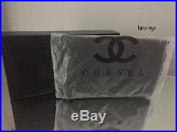 Chanel VIP Gift Black Quilted Coin/ Makeup Pouch/Bag with Keychain