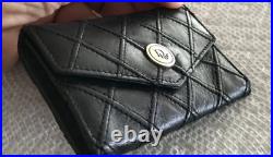 Christian Dior Keyholder Black leather unisex Authentic Used T8198