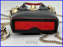 Christian Louboutin CABATA Leather Crossbody Chain AirPods Case Key Ring Bag