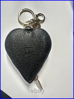 Christian Louboutin Cora Heart-shaped Leather Key Chain/Coin Purse