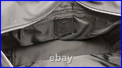 Coach Black Carry-on Bag Canvas Leather Weekender Shoulder Tote L055-5968