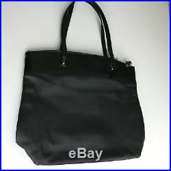 Coach Black Tote Bag Purse. Large. Shoulder Bag. Plastic COACH Keychain