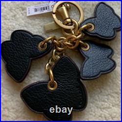 Coach Butterfly Diecut Leather Snakeskin Cluster Keychain Bag Charm 76581 NIB