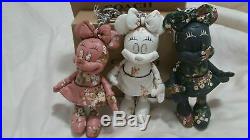 Coach Minnie Mouse DollPICK ONE leather Key chainNWTWHITE OR BLACK Only