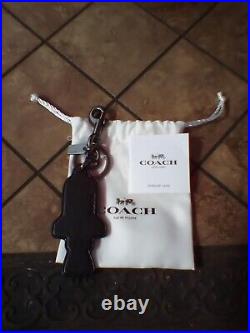 Coach Rocket Space Ship leather bag Charm or Key chain