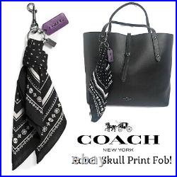 Coach Skull Bandana Print Bag Charm Fob 56722