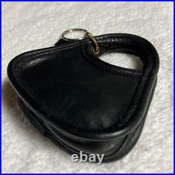 Coach Vintage Mini Ergo Bag Charm Keychain Key Fob Ring Black