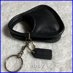 Coach Vintage Mini Ergo Bag Charm Keychain Key Fob Ring Black