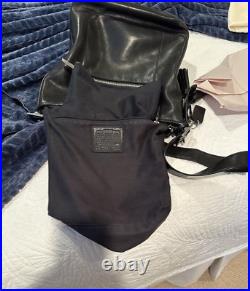 Coach Women's Hobo Legacy Shoulder Handbag Smooth Black Leather Zip Closure COA