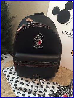 Coach X Disney Mini Charlie Backpack, Key Chain, Disney Scarf New