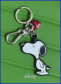 Coach X Snoopy Peanuts Leather Keychain & Heart