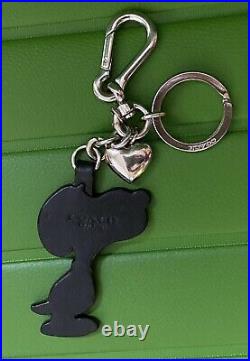 Coach X Snoopy Peanuts Leather Keychain & Heart