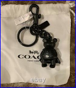 Coach X Star Wars Darth Vader Bag Charm Key Chain Ring Fob Black F78818NWT