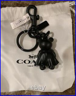 Coach X Star Wars Darth Vader Bag Charm Key Chain Ring Fob Black F78818NWT
