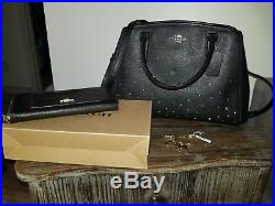 Coach purse, wallet and keychain set