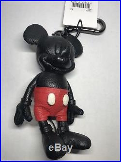 Coach x Disney Mickey Mouse Leather Doll Bag Charm 66511 Limited Edition