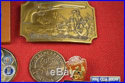 Colt Buckles, Pins, Medallions, Tokens, Black Powder Pins, Key Chain, Colt Show