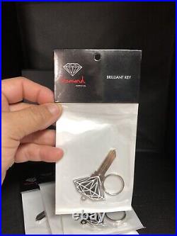 Diamond Supply Co Brilliant Engraveable Key Black