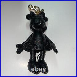 Disney Coach Black Minnie Mouse Doll FOB key chain Handbag Charm