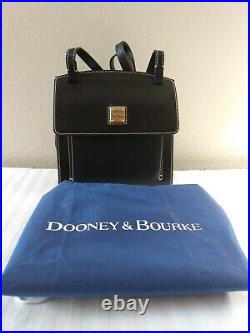 Dooney & Bourke Crossbody Purse Black With Key Chain Attachment Outside Pocket 2