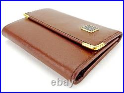 Dunhill Key holder Key case Brown Black Mens Authentic Used L1759