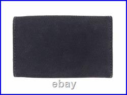Fendi Key holder Key case Black Silver Woman unisex Authentic Used T7410