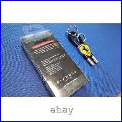 Ferrari Rubber Strap Key Chain Black About H80×W24mm Box Scratch Japan 33
