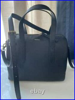 Fossil Sydney Satchel Black Leather Crossbody Bag Handbag SHB1978001 NWT $180 FS