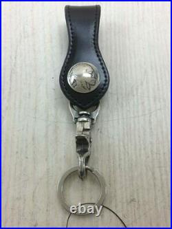 Funny Keychain/Leather/Blk/Men'S