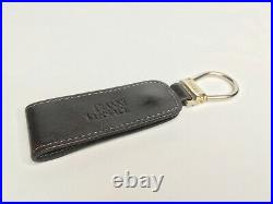 GIANNI VERSACE VINTAGE'90s GENUINE LEATHER METAL ATTACHABLE KEY CHAIN LOGO