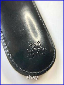 GIANNI VERSACE VINTAGE'90s METAL MEDUSA RELIEF LEATHER KEY CHAIN BLACK SILVER