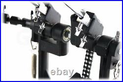 GRIFFIN Double Kick Drum Pedal Twin Foot Bass Dual Chain Percussion Hardware