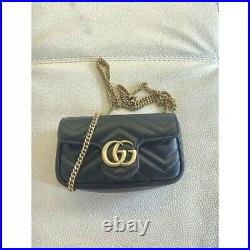 GUCCI 100% authentic GG Marmont super-mini bag