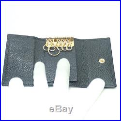 GUCCI 456118 key holder with logo Leather
