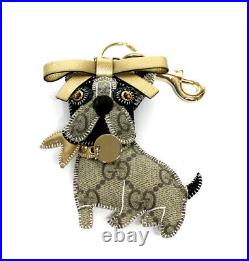 GUCCI Guccioli GG French Bulldog Leroy Bag Charm Key Ring #52589 from Japan