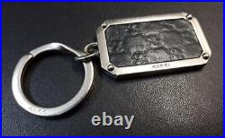 GUCCI Key Chain Key Ring Bag Charm Strap Men's Black Authentic Near Mint #2448D