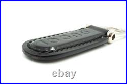 GUCCI Key chain Key ring Logo Unisex Leather Black 3668k
