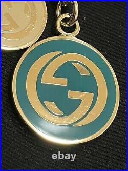 GUCCI Key holder Key ring Key chain Bag charm AUTH Vintage Rare GG Box F/S 77
