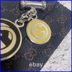 GUCCI Key holder Key ring Key chain Bag charm AUTH Vintage Rare GG Box Japan
