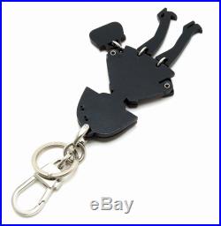 GUCCI LADY girl Wood rhinestone key chain key charm key ring black black 1504