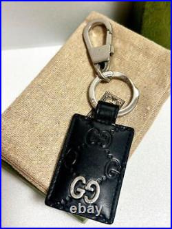 GUCCI key chain GG Shimaguchi black 31 branded