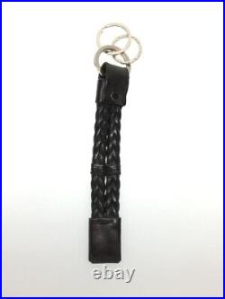 GUCCI key ring leather BLK men's