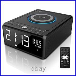 Gelielim CD Players for Home, Portable CD Boombox with FM Radio, Dual Alarm C