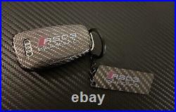Genuine Carbon Fiber Key Fob Cover Package For Audi RSQ3 RS3 TTRS Custom Made