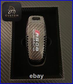 Genuine Carbon Fiber Key Fob Cover Package For Audi RSQ8 Custom Made